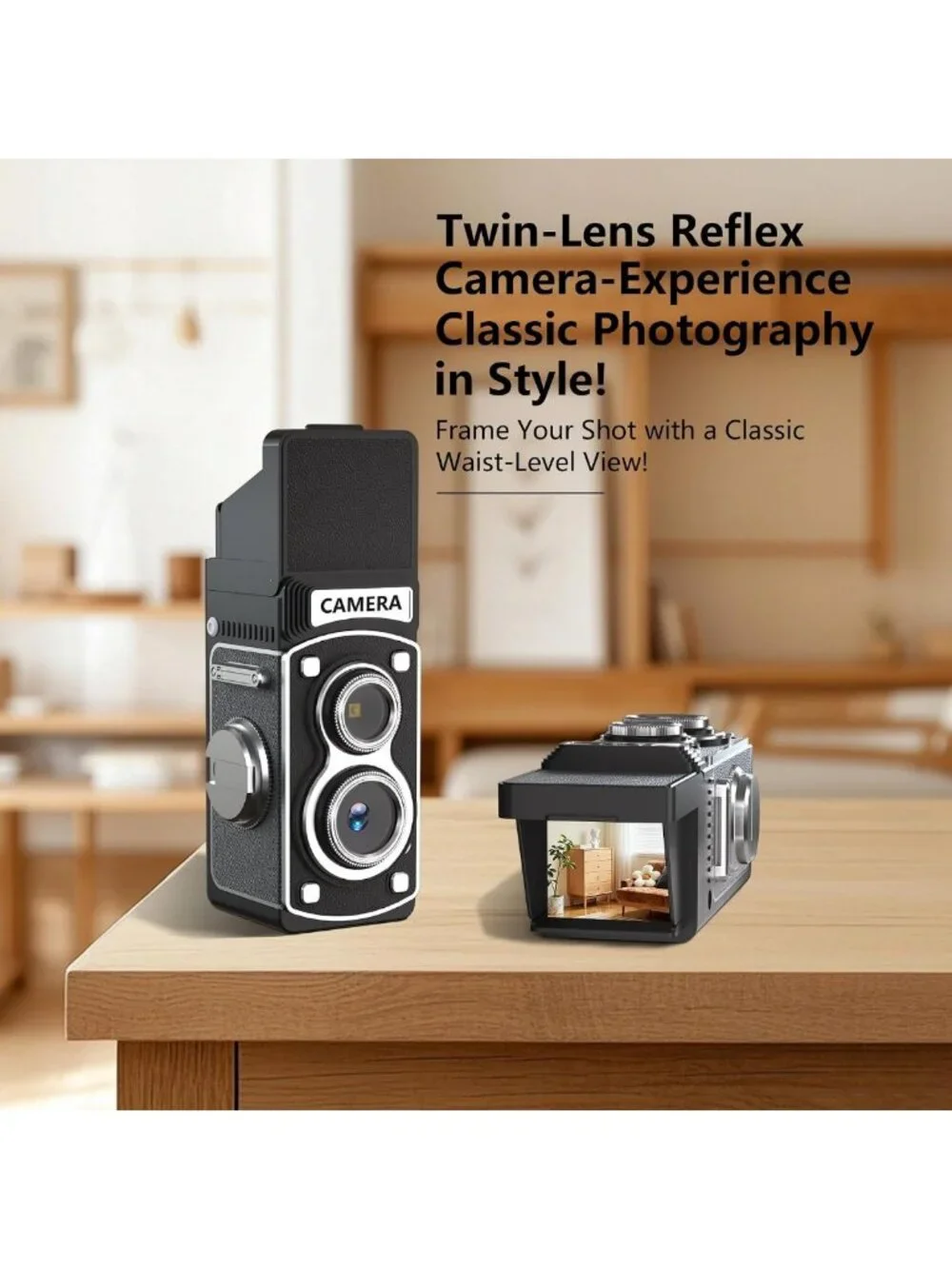 Mini Vintage Digital Camera - 1080P FHD Retro Point & Shoot, Compact & Portable